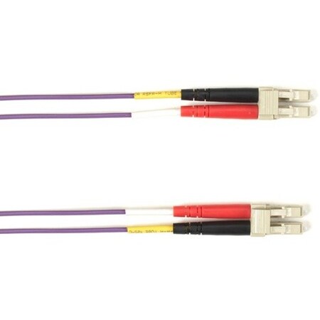 Black Box Om3 50-Micron Multimode Fiber Optic Patch Cable - Lszh, Lc-Lc,  FOLZH10-002M-LCLC-VT